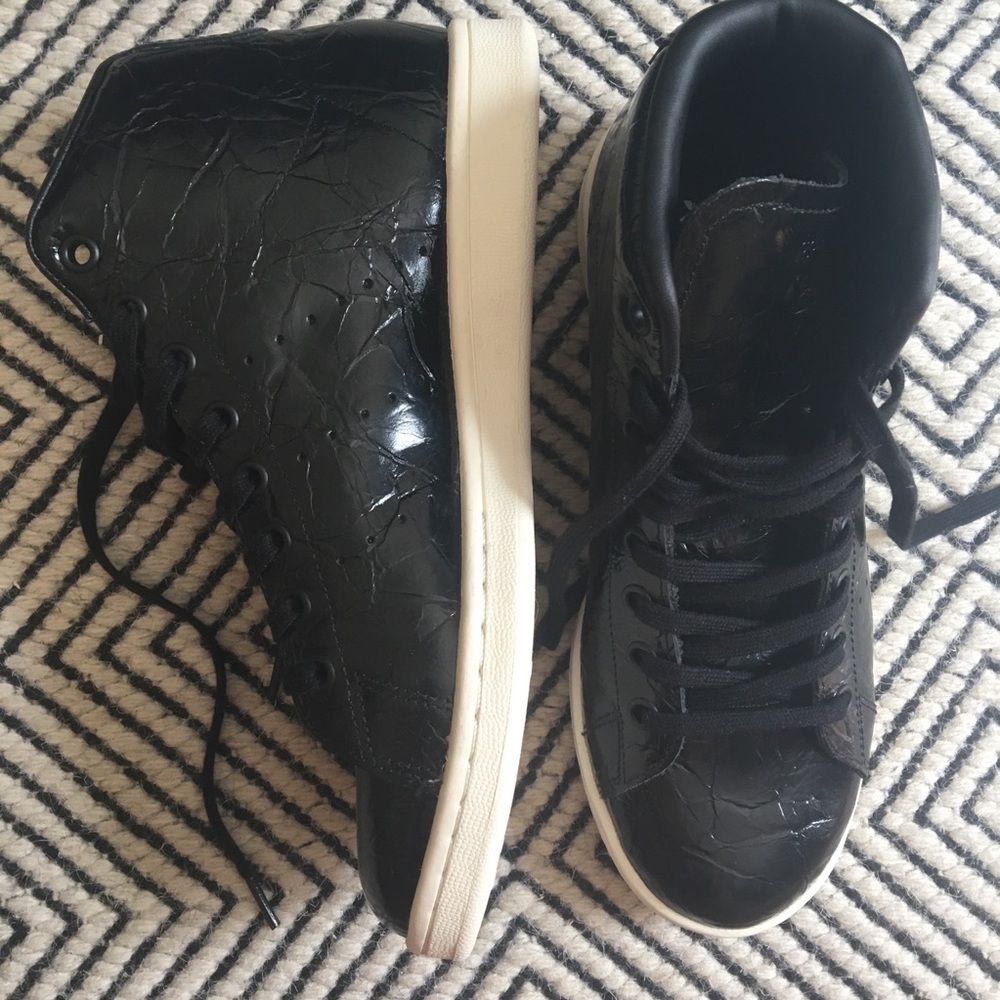 Black high top Adidas